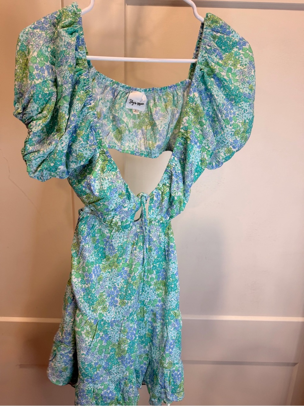 Sky to moon open back dress